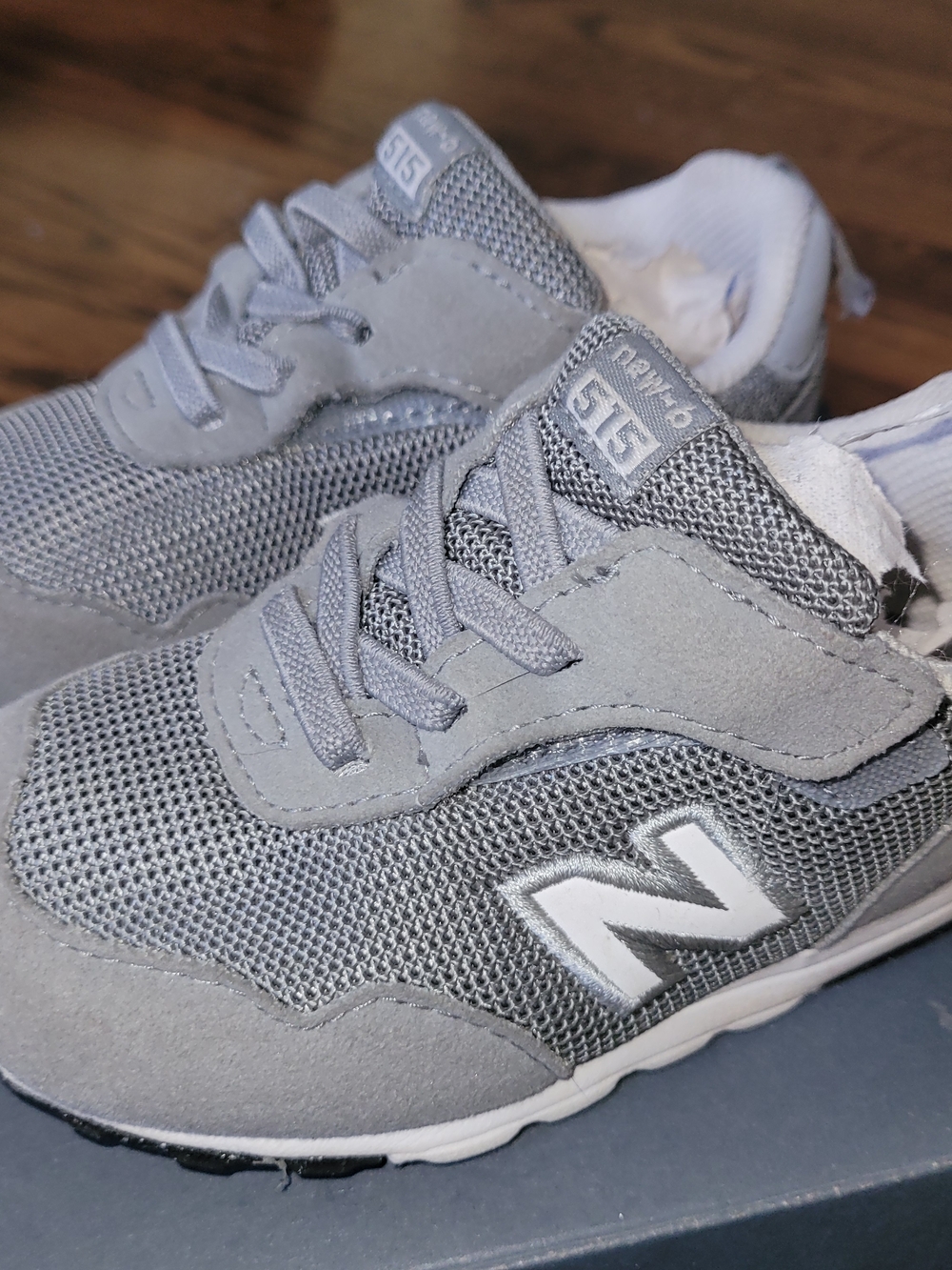 New Balance Kids' Grey 515 Sneakers